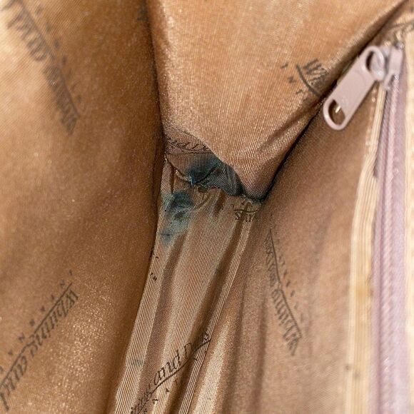 Whiting & Davis Vintage Cream Chainmail Mesh Enamel Crossbody Bag Purse - Picture 3 of 14